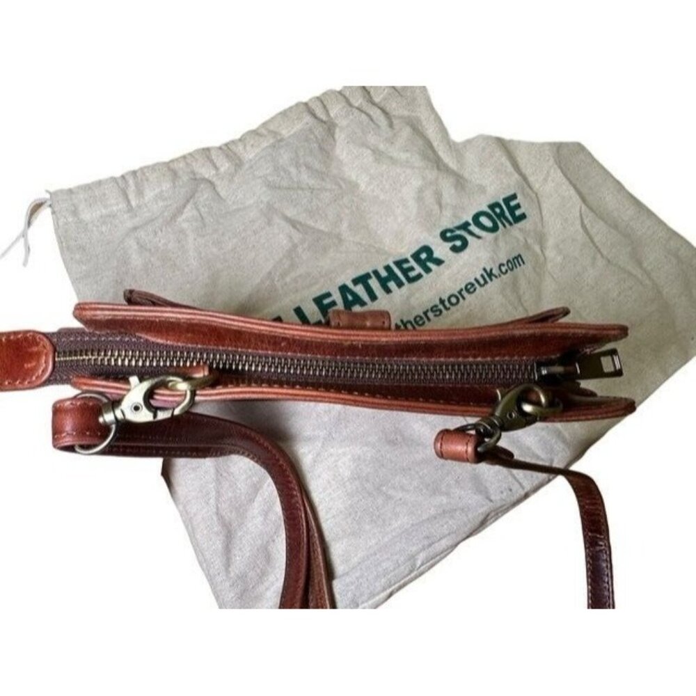 The Leather Store Eden Handmade Smartphone Crossbody Bag Shoulder Sling Purse - Picture 15 of 16